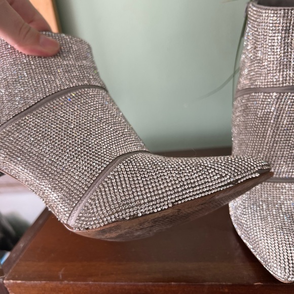 Steve Madden crystal rhinestone stiletto booties, size 6.5 - Picture 9 of 12